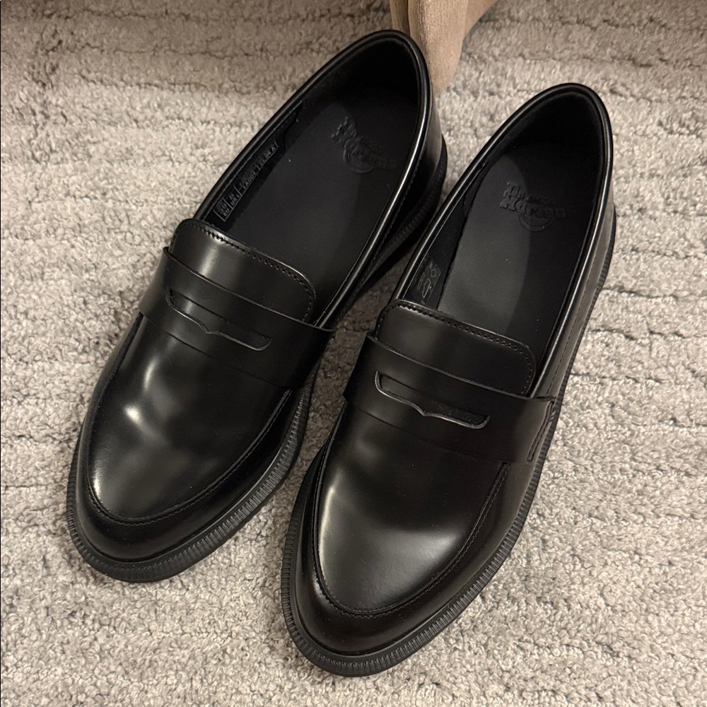 Dr. Martens Black Leather Loafers